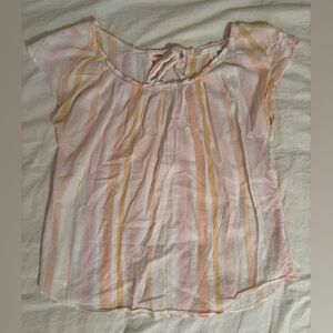 LC Lauren Conrad Pastel Striped Blouse